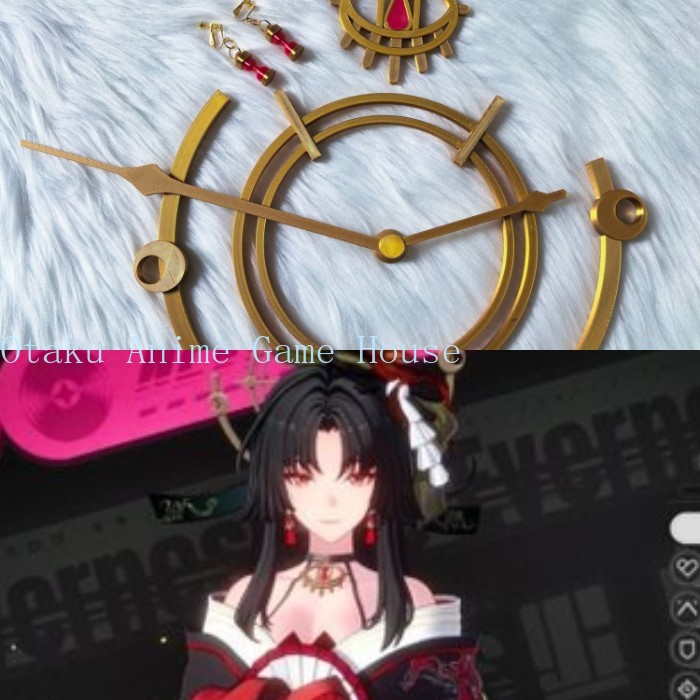 Hair Clips - Neverness To Everness Hotori 3D-gedruckte Cosplay-Requisiten,