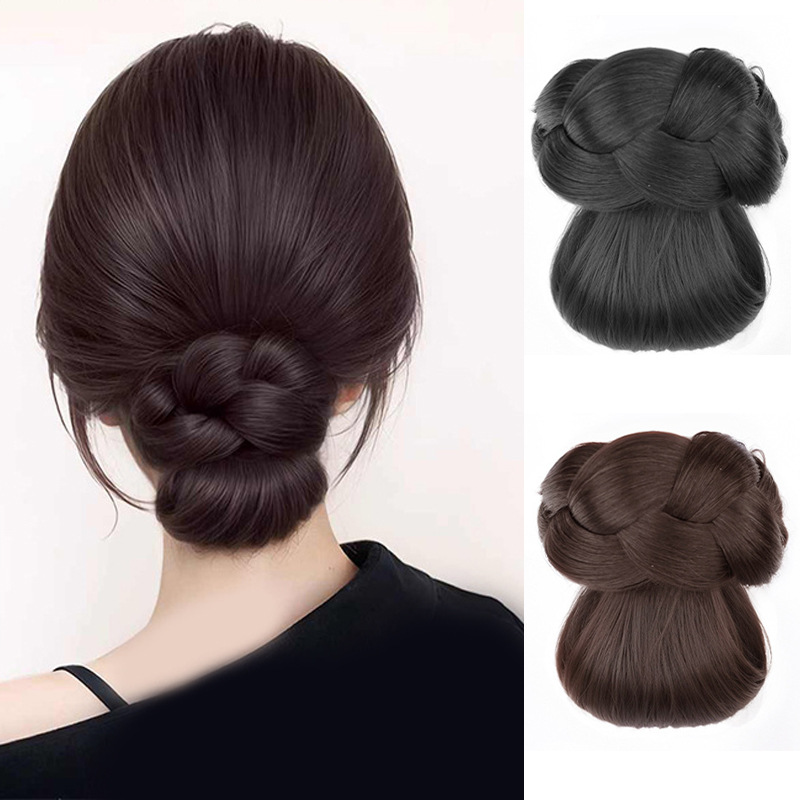 Claw Clip Messy Bun Hair Piece - Synthetische Haar-Accessoires, Dutt-Frisur, geflochten, mit Krallenclip,