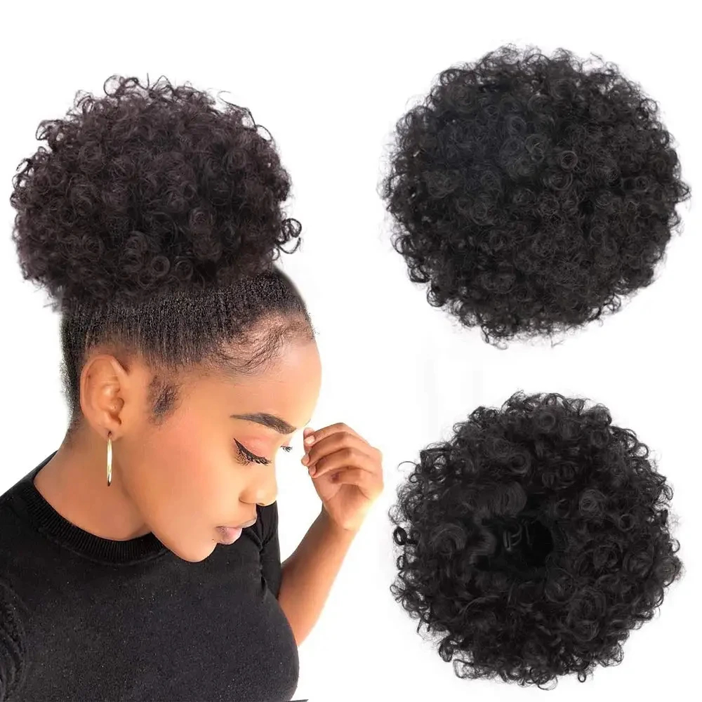 Drawstring Afro Curly Puff Ponytail - Afro Puff Kordel zug Pferdes chwanz
