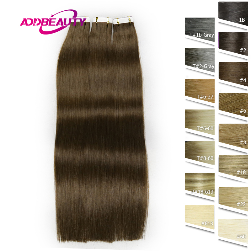 Invisible Tape In Extensions Real Hair - Glattes nahtloses menschliches Haar verlängerung 20