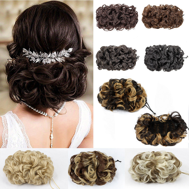 Claw Clip Messy Bun Hair Piece - Klauenclip-Haarknoten-Verlängerung für Damen, synthetische Faser, flauschiger,