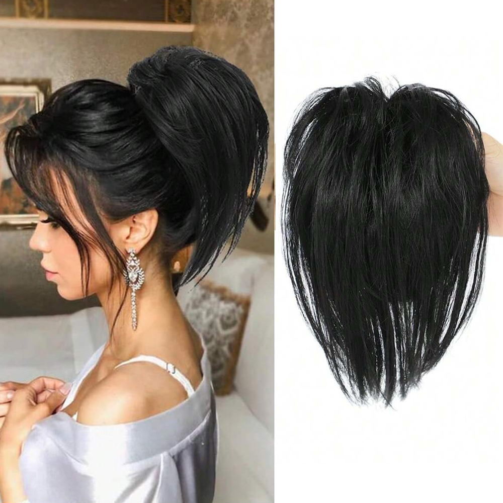 Claw Clip Messy Bun Hair Piece - Synthetischer, unordentlicher, glatter Pferdeschwanz-Haarknoten, Chignon-Haarverlängerungen, Scrunchie-Haarschmuck,