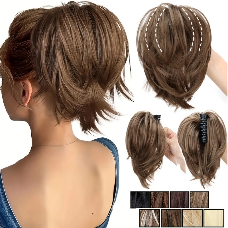 Claw Clip Messy Bun Hair Piece - WIGSIN Synthetische Haargummis mit unordentlichem Dutt,