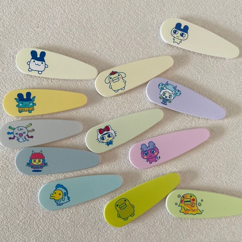 Hair Bundles - Niedliche Cartoon-Tamagotchi Elektronische Haarspangen, Dekorative Haarclips,