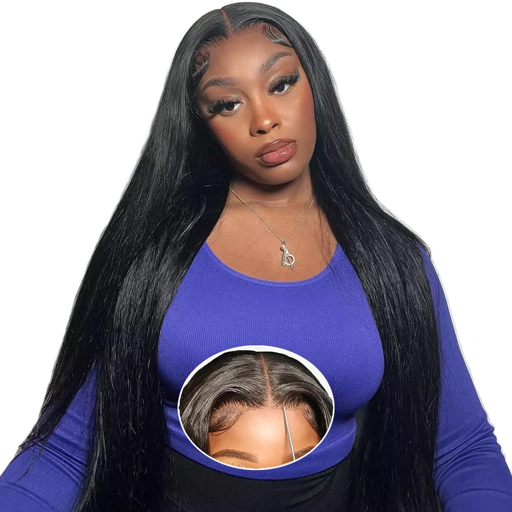 Lace Front Wigs - 7x6 HD Glueless Straight Closure Full