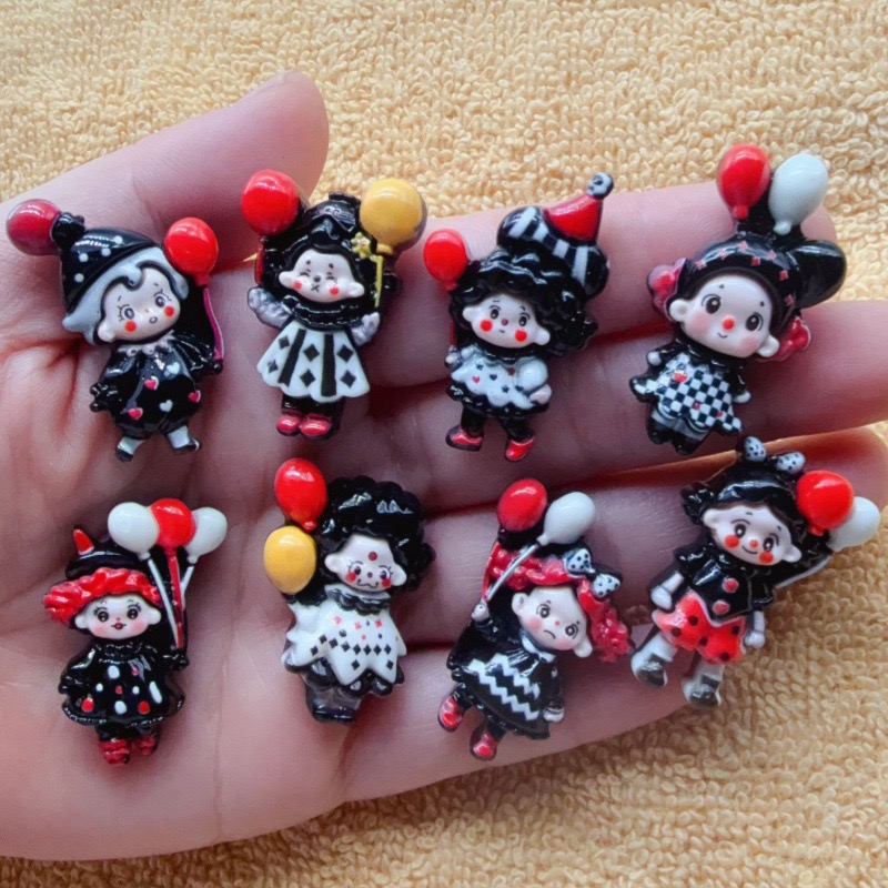 Hair Clips - 12 Stück Joker-Ballon Kinder-Spaß Handgemachte DIY