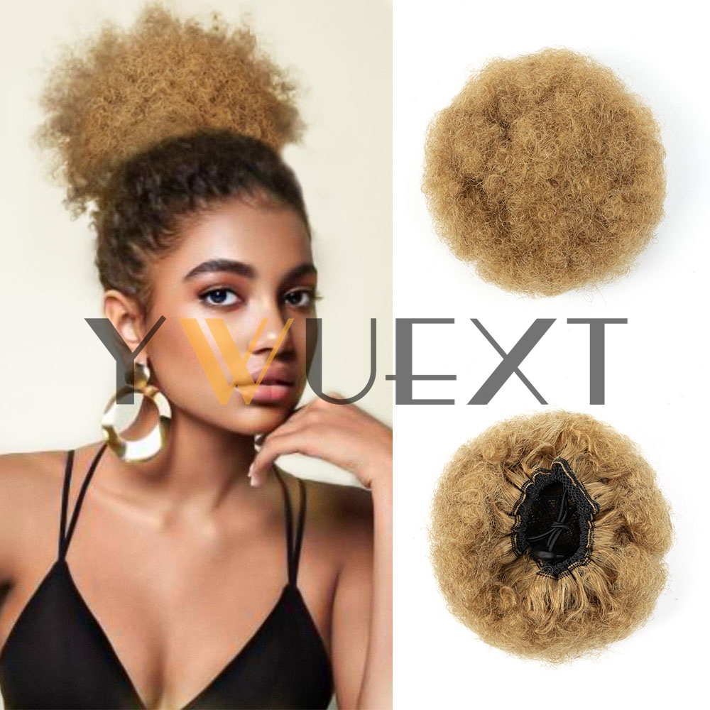 YWUEXT Honey Gold Afro Kinky P – Drawstring Afro Curly Puff Ponytail Bewertung und Preis