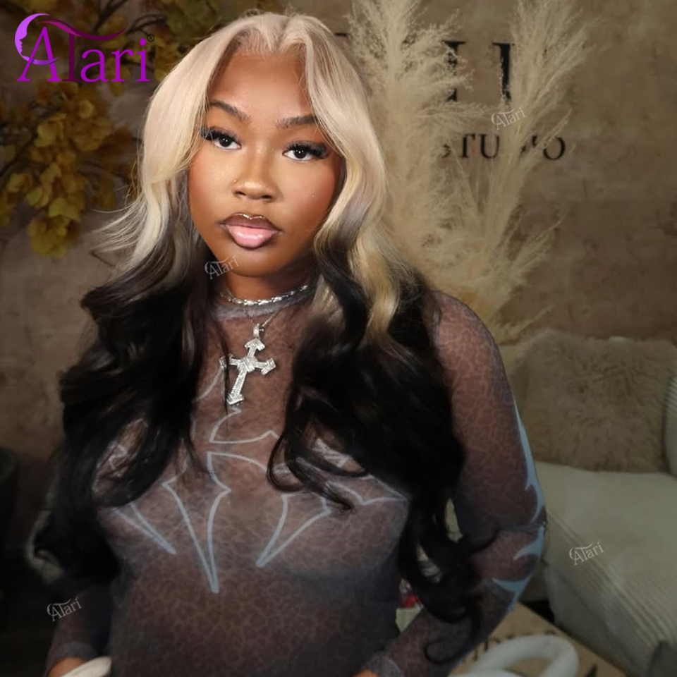 Ombre Blonde Schwarze Body Wav – 613 Blonde Body Wave Lace Front Wig Bewertung und Preis