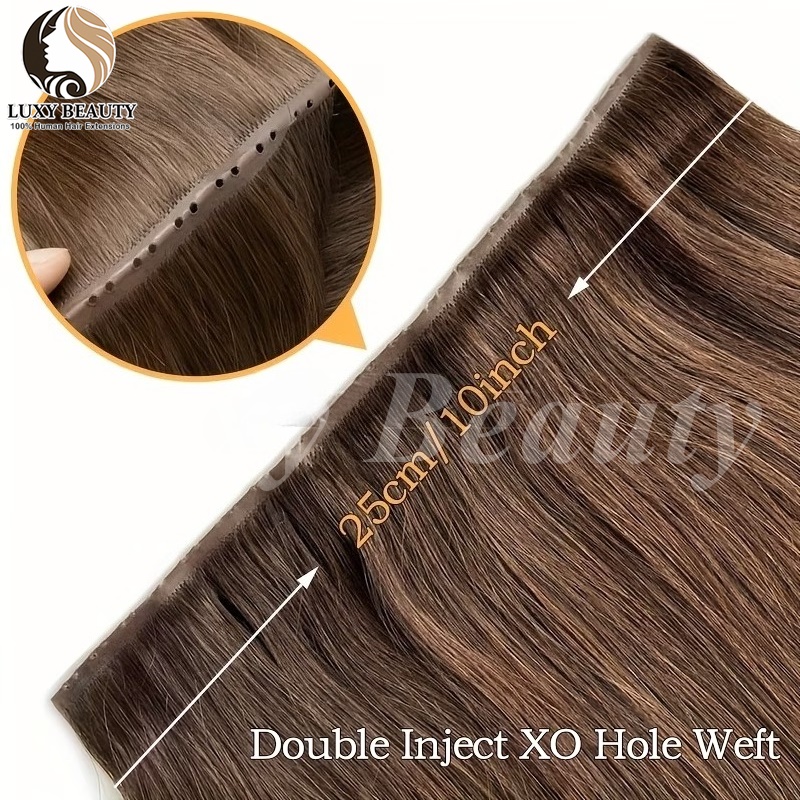 Braune Butterfly Hole Weft Haa – Invisible Tape In Extensions Real Hair Bewertung und Preis
