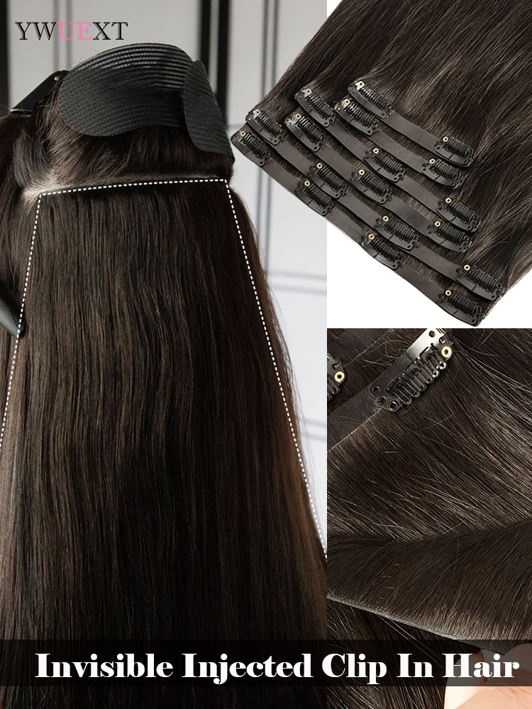 Unsichtbare Clip-in-Haarverlän – Seamless Clip In Hair Extensions Human Hair Bewertung und Preis