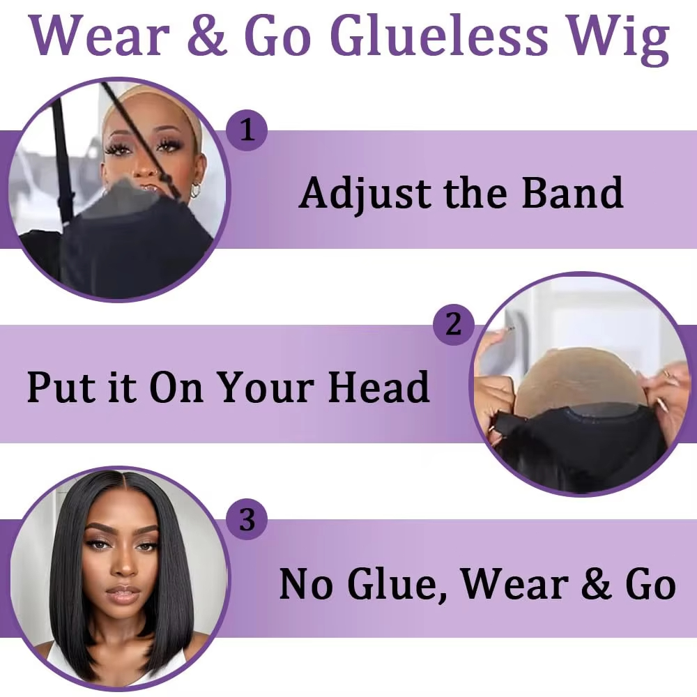Leimlose Perücken, Echthaar, v – Glueless Wear And Go Human Hair Wig Bewertung und Preis