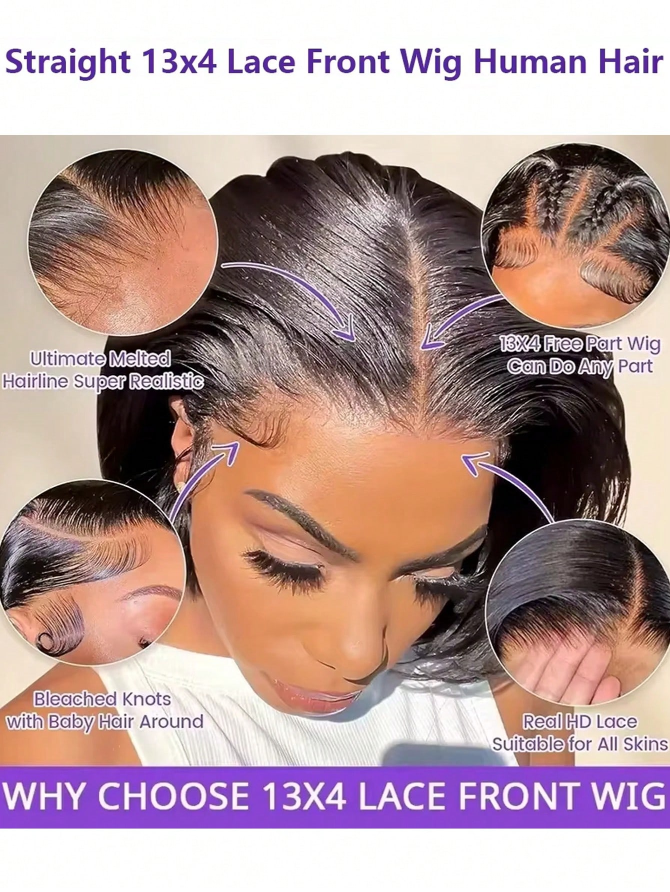 Gowik 250% Dichte 13x4 Lace Fr – Pre Parted 13X4 Lace Front Bob Wig Bewertung und Preis