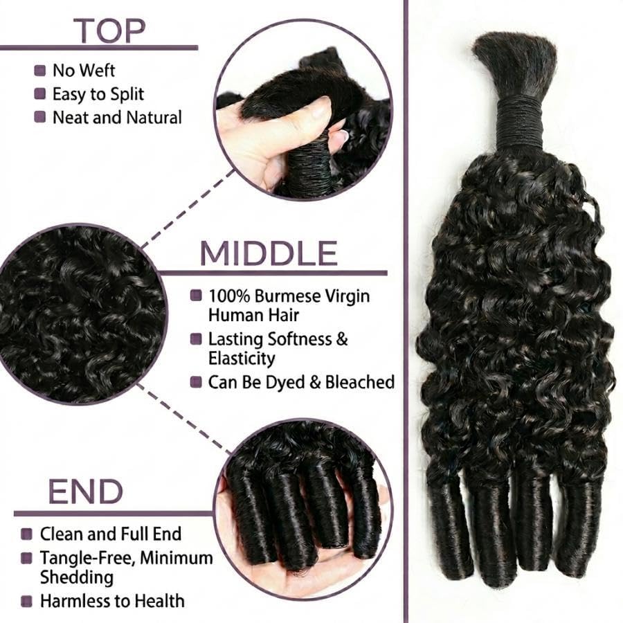 Echthaar zum Flechten für Boho – Water Wave Bulk Human Hair For Braiding Bewertung und Preis