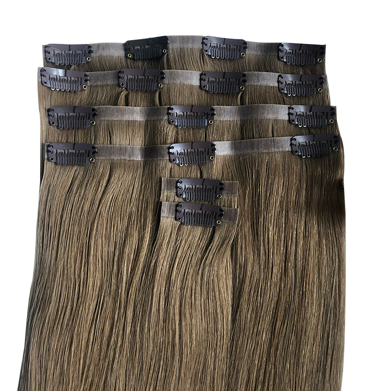 Gerade unsichtbare PU-Clip-in- – Seamless Clip In Hair Extensions Human Hair Bewertung und Preis