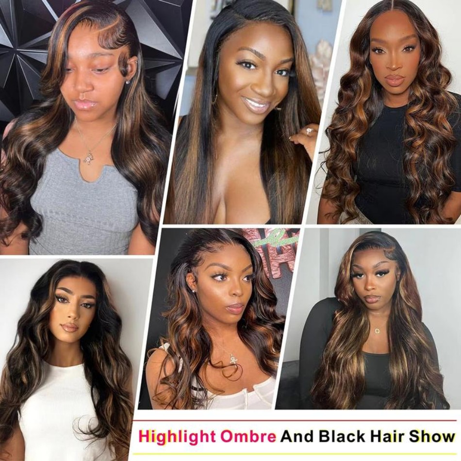 P1B30 Highlight Ombre Body Wav – Hd Lace Frontal Wig Human Hair Pre Plucked Bewertung und Preis