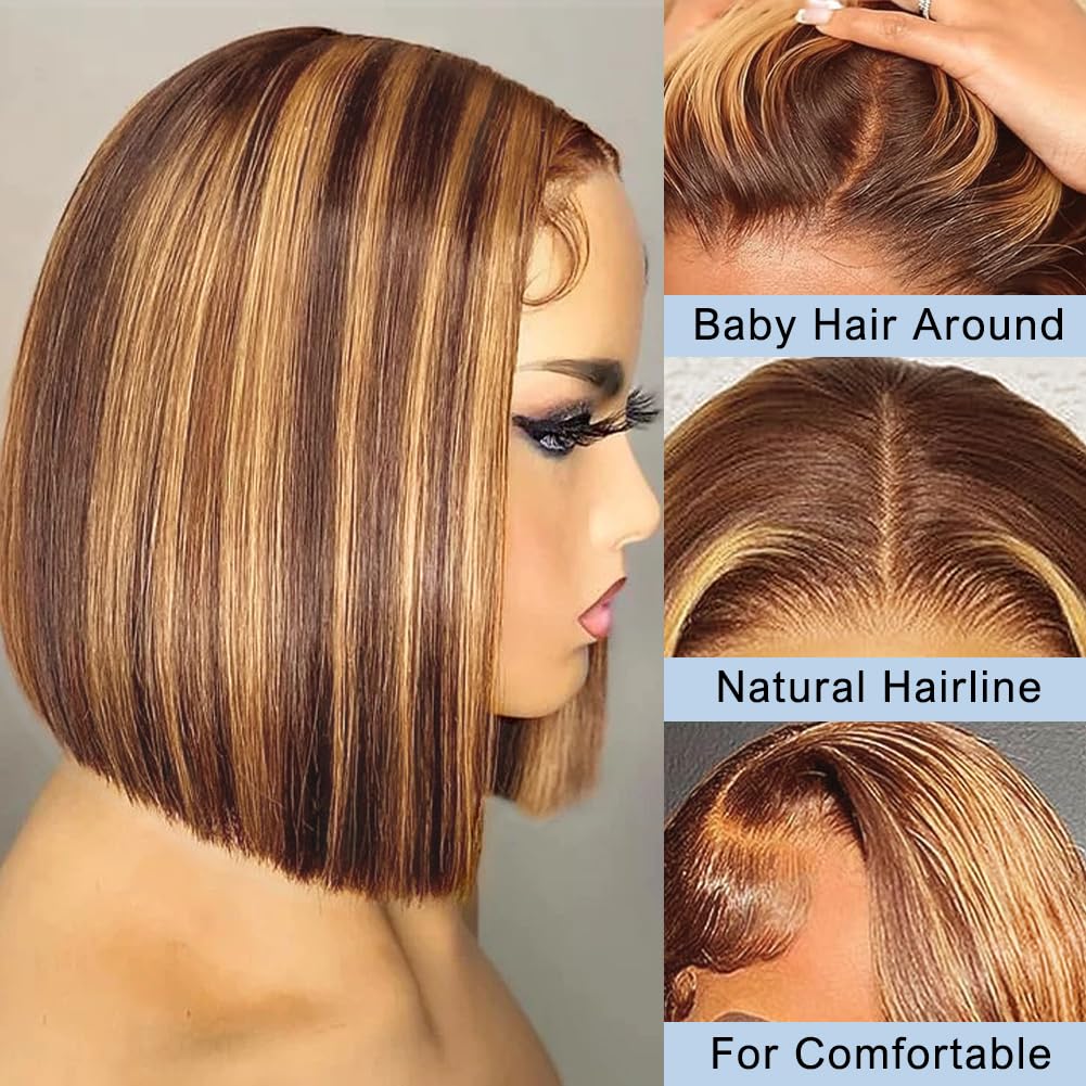 Bob-Perücke aus Echthaar 13x4  – Pre Parted 13X4 Lace Front Bob Wig Bewertung und Preis