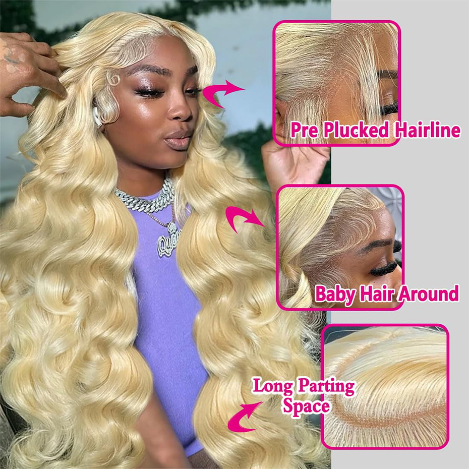 13x6 HD Lace Frontal Perücke 6 – 613 Blonde Body Wave Lace Front Wig Bewertung und Preis