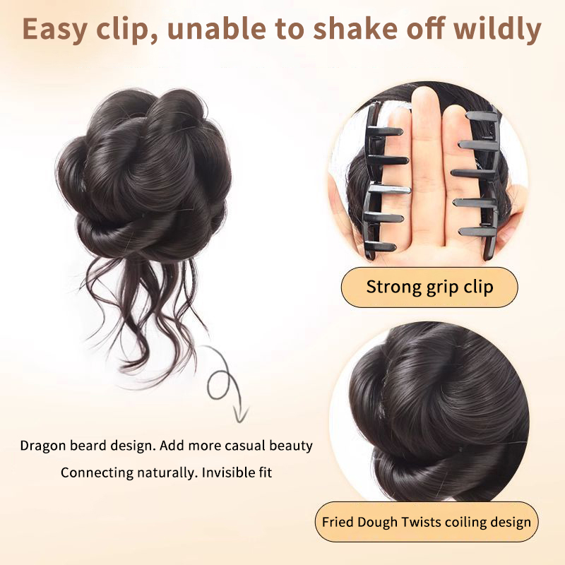 NEU Neuer Synthetischer Haarkn – Claw Clip Messy Bun Hair Piece Bewertung und Preis