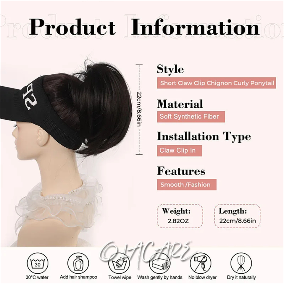 Unordentliches Dutt-Haarteil,  – Claw Clip Messy Bun Hair Piece Bewertung und Preis