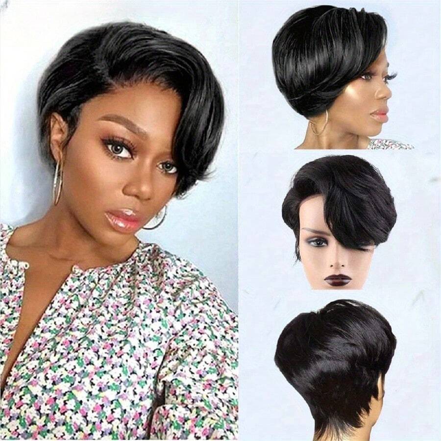 Kurze, günstige Pixie-Cut-Perü – Short Pixie Cut Wig Human Hair Cheap Bewertung und Preis