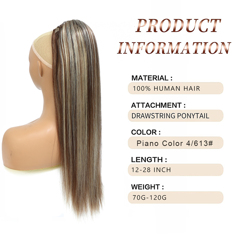 SOVO Kordelzug-Pferdeschwanz,  – Seamless Clip In Hair Extensions Human Hair Bewertung und Preis