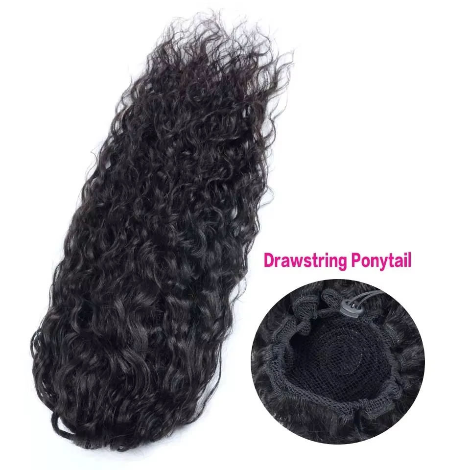 Wasserwellen-Pferdeschwanz Ech – Seamless Clip In Hair Extensions Human Hair Bewertung und Preis