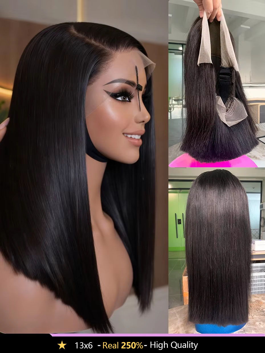 13x4 Lace Frontal 100% Echthaa – Glueless Wear And Go Human Hair Wig Bewertung und Preis