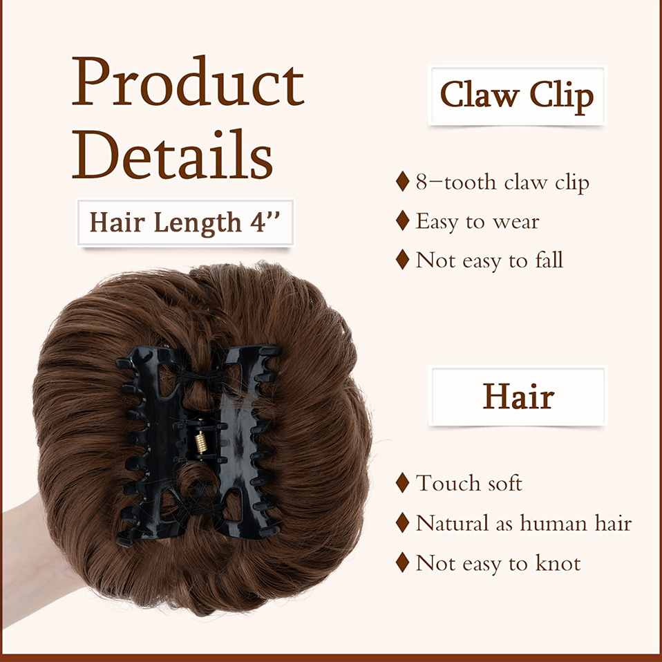 Benehair chaotisch Haar Brötch – Claw Clip Messy Bun Hair Piece Bewertung und Preis