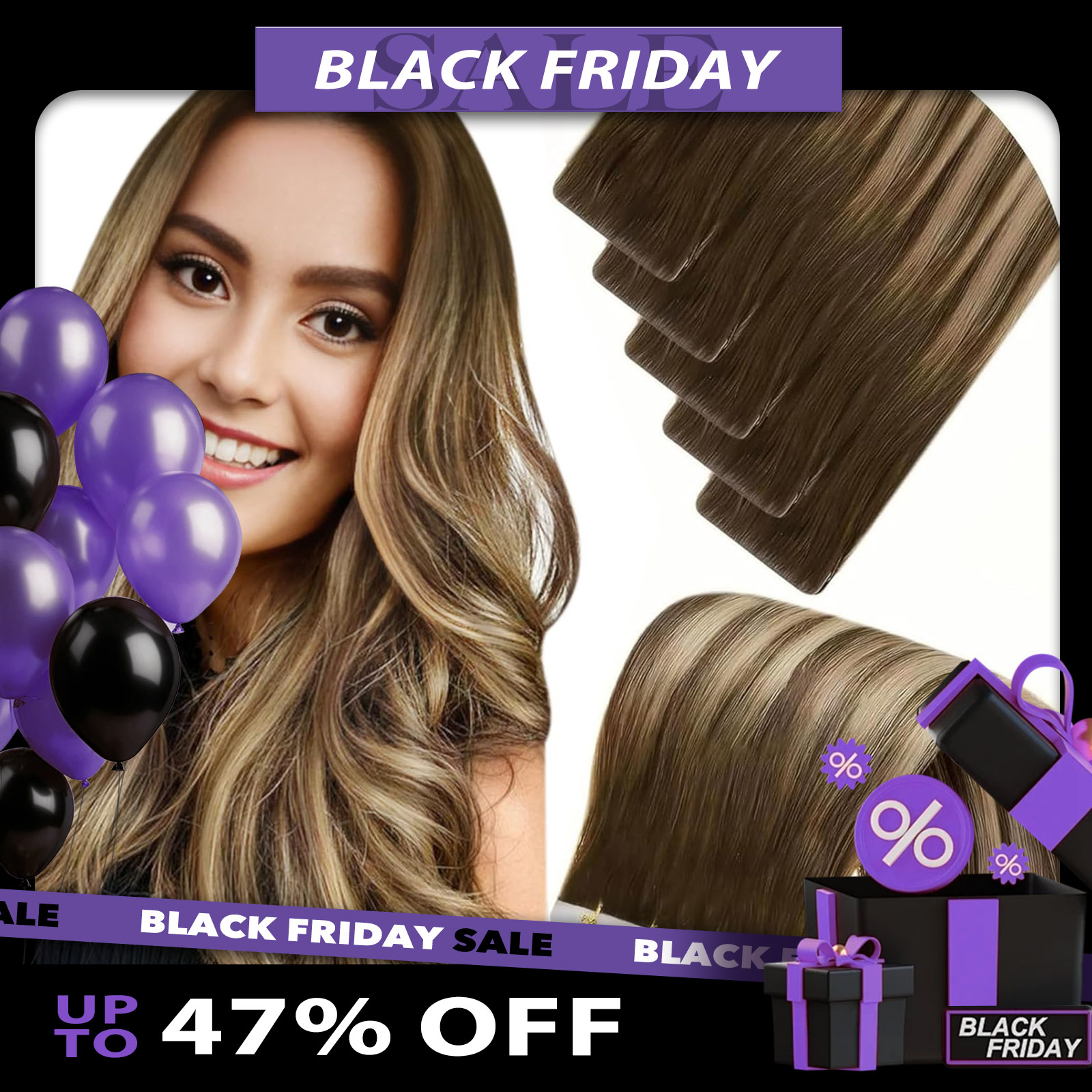 LaaVoo Unsichtbares Injektions – Invisible Tape In Extensions Real Hair Bewertung und Preis