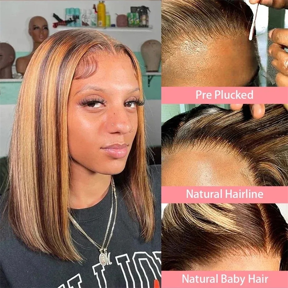 Honigblonde Bob-Perücken aus E – Glueless Wear And Go Human Hair Wig Bewertung und Preis