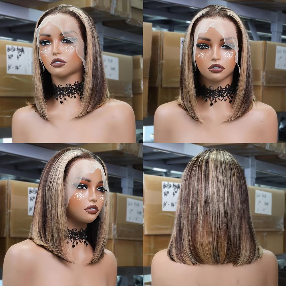 Honigblonde Bob-Perücken aus E – Glueless Wear And Go Human Hair Wig Bewertung und Preis