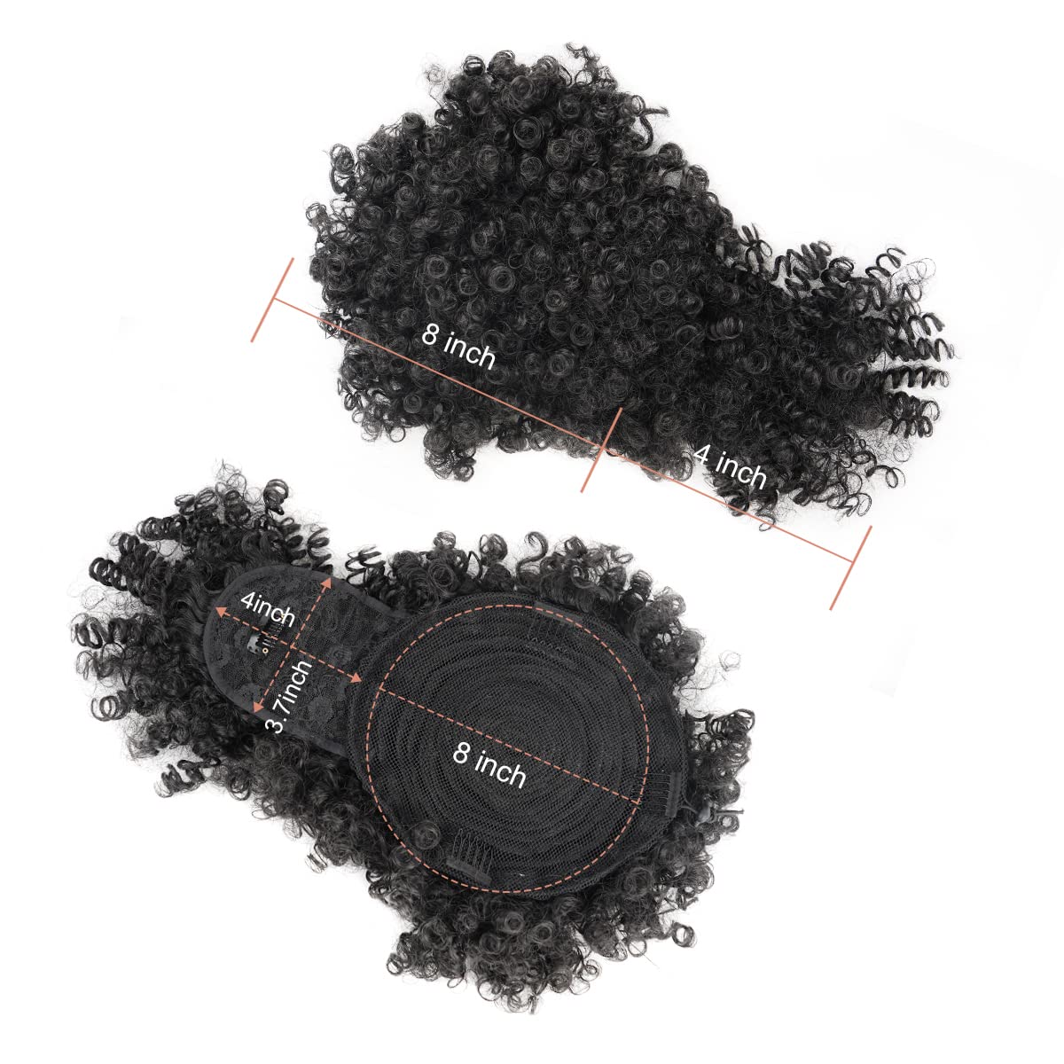 Afro Puff synthetischer Kordel – Drawstring Afro Curly Puff Ponytail Bewertung und Preis