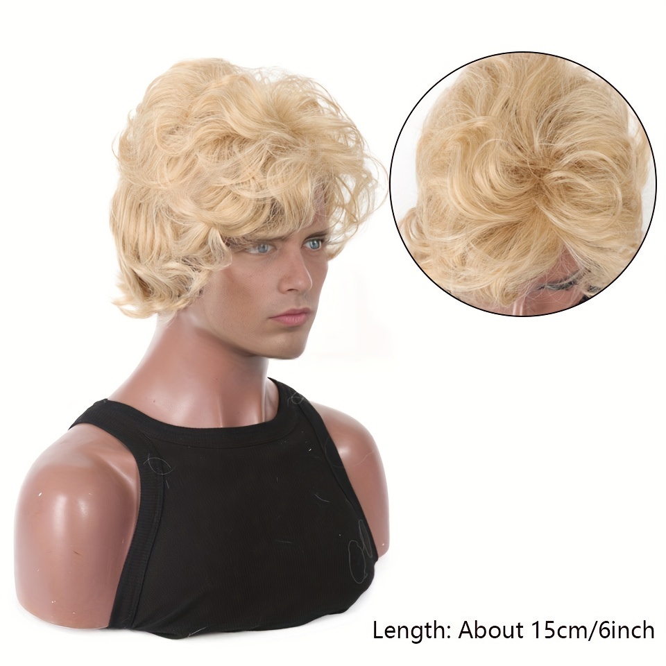 Herren-Perücke, blond, kurz, g – Synthetic Wigs Bewertung und Preis