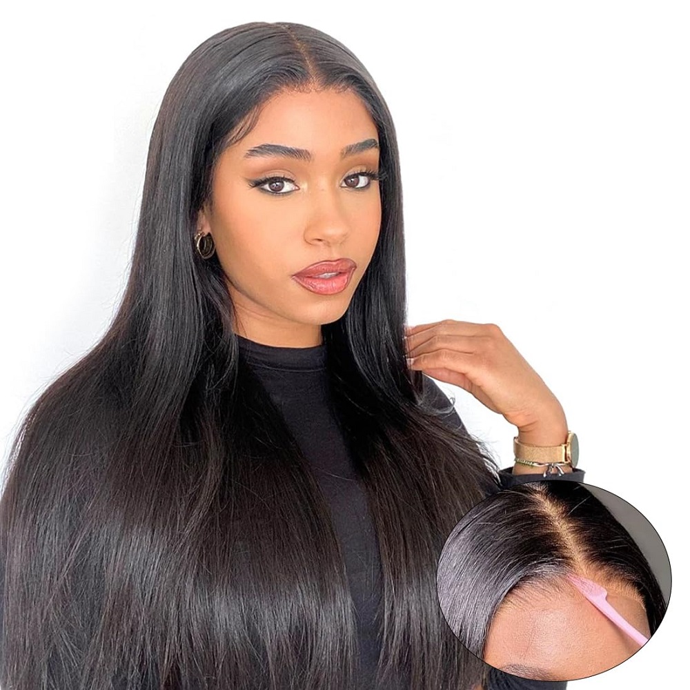 7x5 Straight Lace Perücken, 32 – Glueless Wear And Go Human Hair Wig Bewertung und Preis