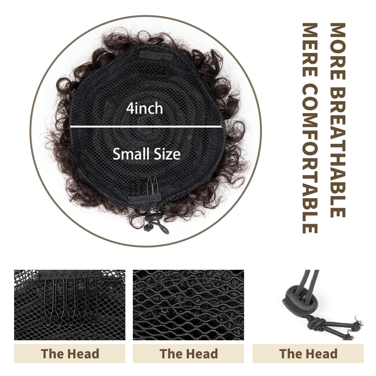 Synthetischer Afro Puff Kordel – Drawstring Afro Curly Puff Ponytail Bewertung und Preis
