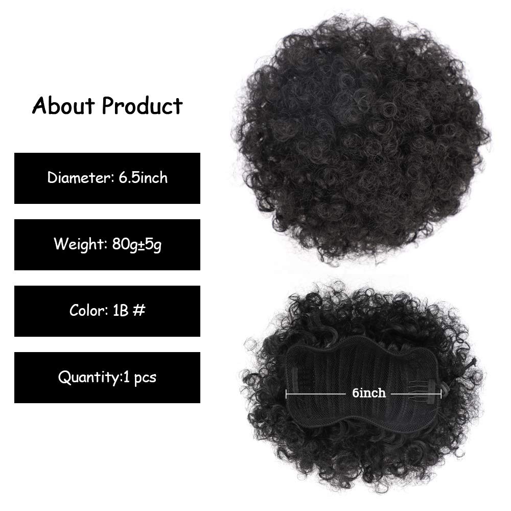6 Zoll Afro Puff Kordelzug Pfe – Drawstring Afro Curly Puff Ponytail Bewertung und Preis