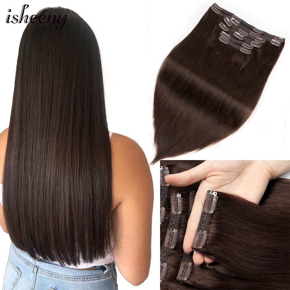 Isheeny 140-240g Volumen clip  – Seamless Clip In Hair Extensions Human Hair Bewertung und Preis