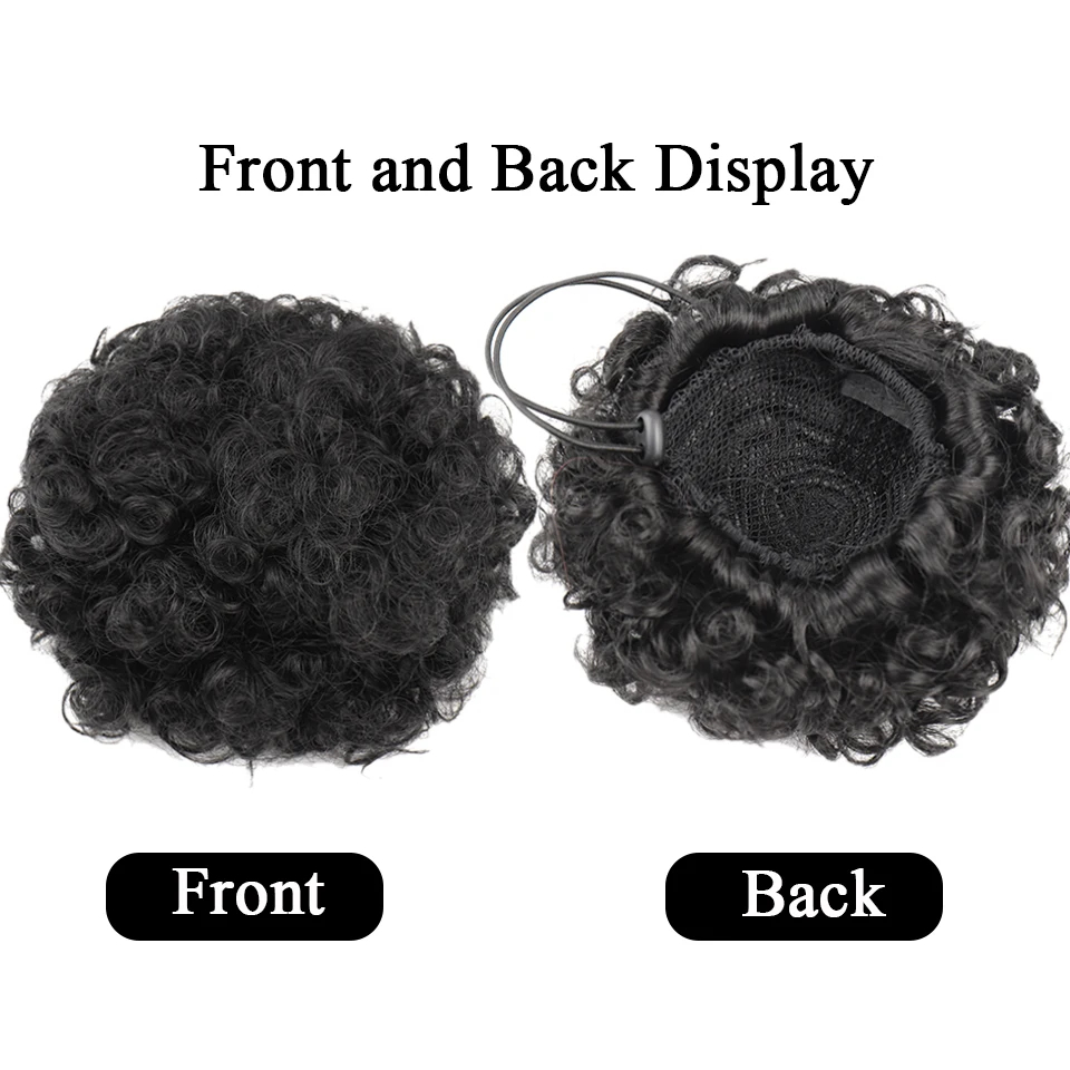 Afro Puff Kordelzug-Pferdeschw – Drawstring Afro Curly Puff Ponytail Bewertung und Preis