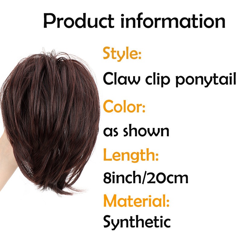 Synthetisches Haarteil, Klaue, – Claw Clip Messy Bun Hair Piece Bewertung und Preis