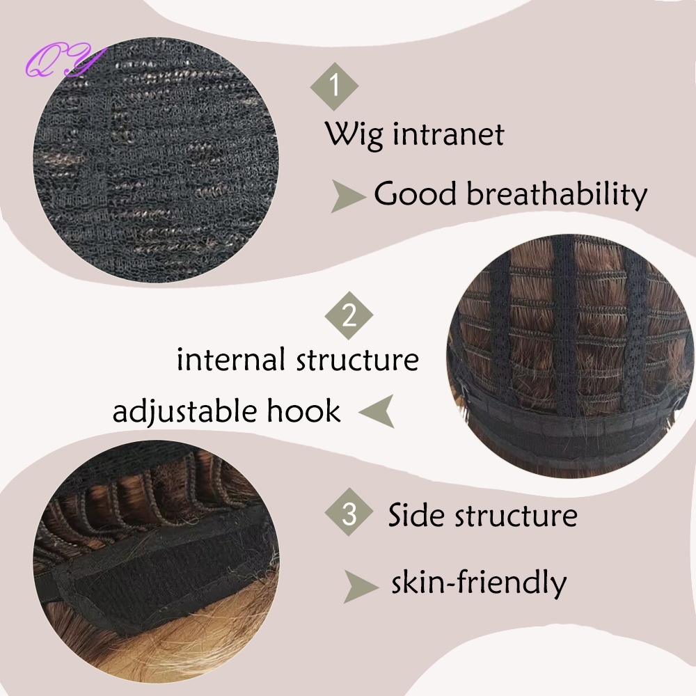 Synthetische kurze braune flac – Synthetic Wigs Bewertung und Preis