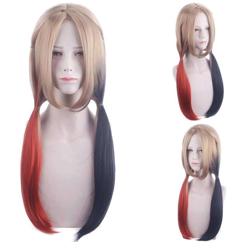 Damen-Perücke für Harley Quinn – Synthetic Braided Wigs For Black Women Bewertung und Preis