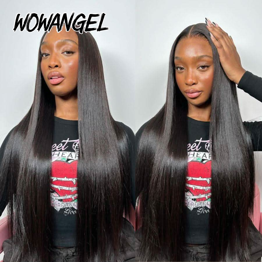 WOWANGEL Gerade Lace-Front-Per – Hd Lace Frontal Wig Human Hair Pre Plucked Bewertung und Preis
