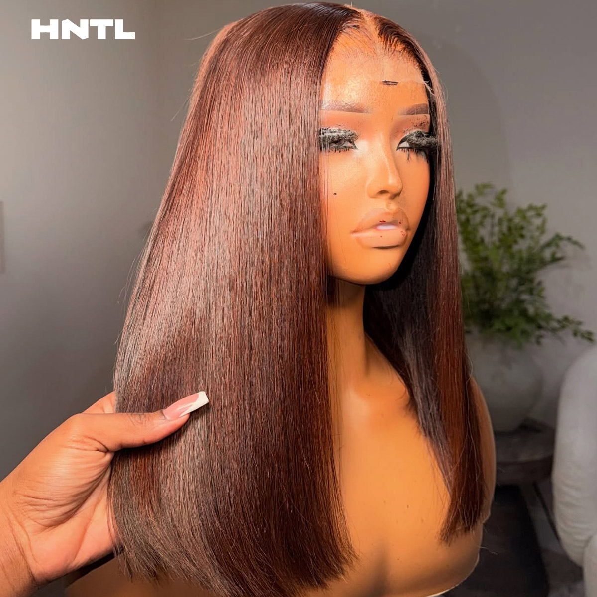 Glueless Wear-and-Go braune Bo – Pre Parted 13X4 Lace Front Bob Wig Bewertung und Preis