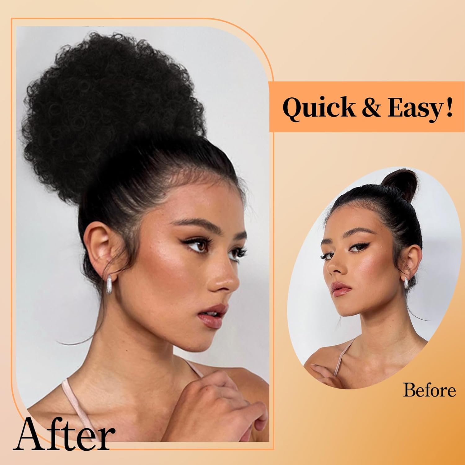 Afro Puff Kordelzug Pferdeschw – Drawstring Afro Curly Puff Ponytail Bewertung und Preis