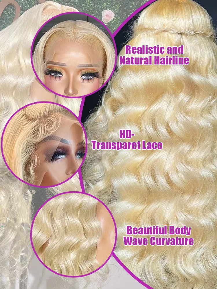 30-40 Zoll 613 Honigblonde Ech – 613 Blonde Body Wave Lace Front Wig Bewertung und Preis