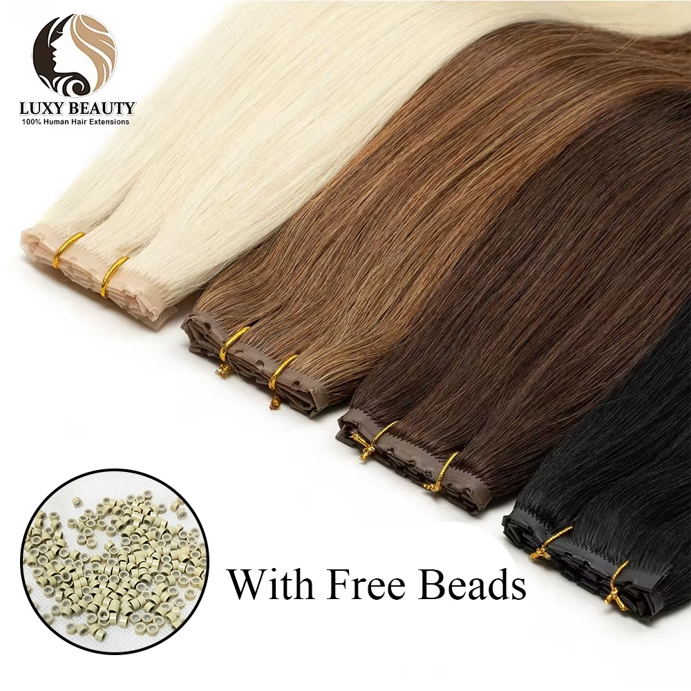 Blonde, eingespritzte Echthaar – Invisible Tape In Extensions Real Hair Bewertung und Preis