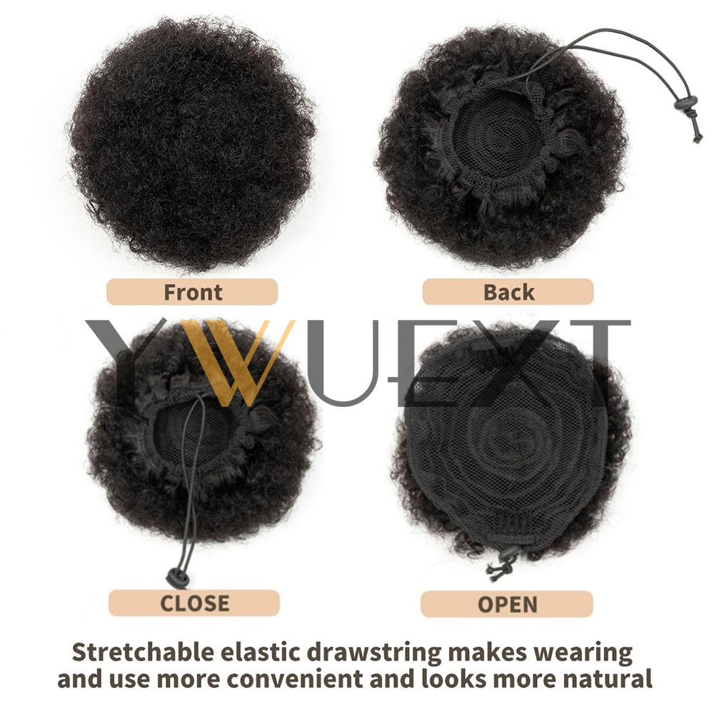 Afro Puff Kordelzug-Pferdeschw – Drawstring Afro Curly Puff Ponytail Bewertung und Preis