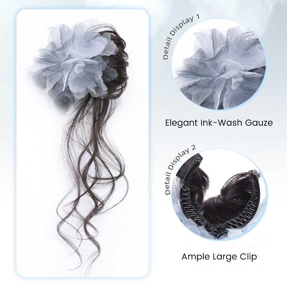 Synthetischer Kurzer Welliger  – Claw Clip Messy Bun Hair Piece Bewertung und Preis