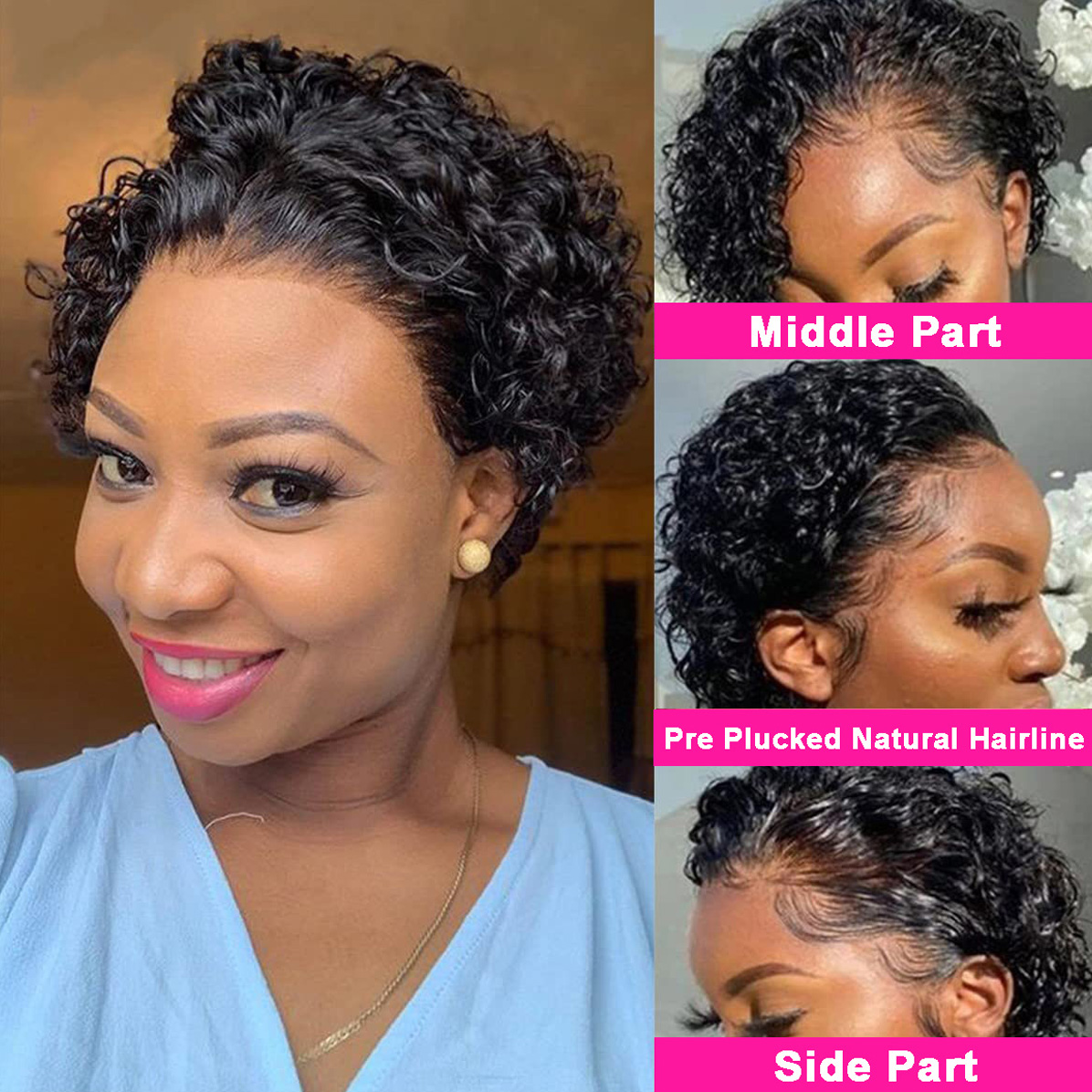 Pixie Cut Perücken 13x4 Pixie  – Short Pixie Cut Wig Human Hair Cheap Bewertung und Preis