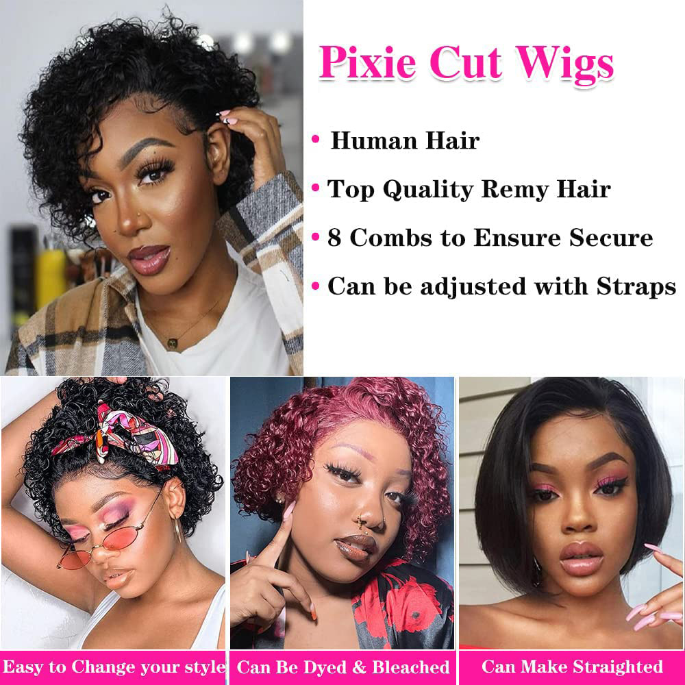 Pixie Cut Perücken 13x4 Pixie  – Short Pixie Cut Wig Human Hair Cheap Bewertung und Preis